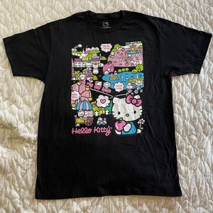 Sanrio Hello Kitty Carnival T-Shrit Black NWOT